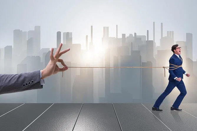 Staff retention and business coaching concept - employees discussing strategic alignment