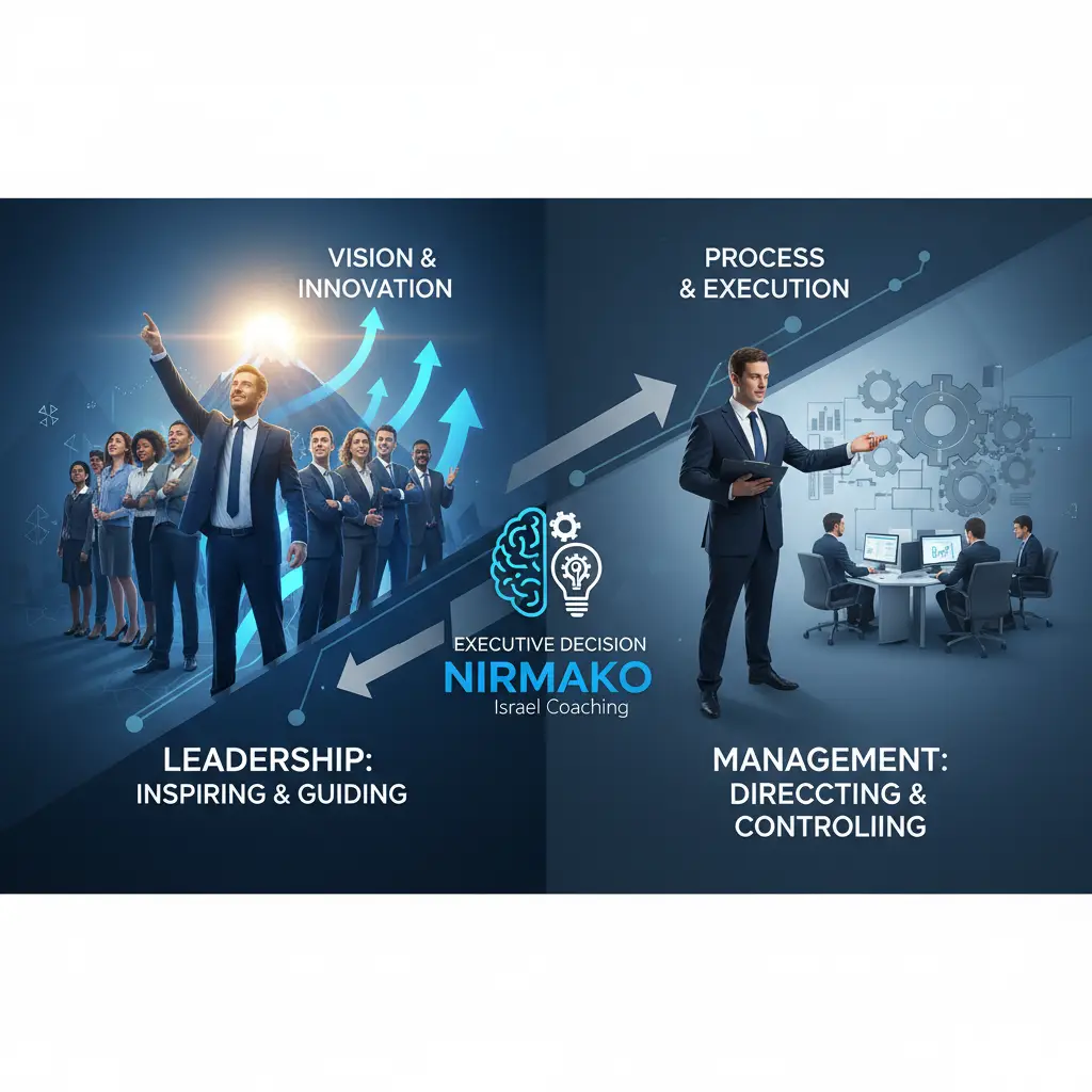 Leadership vs Management — What's the Difference | NIRMAKO